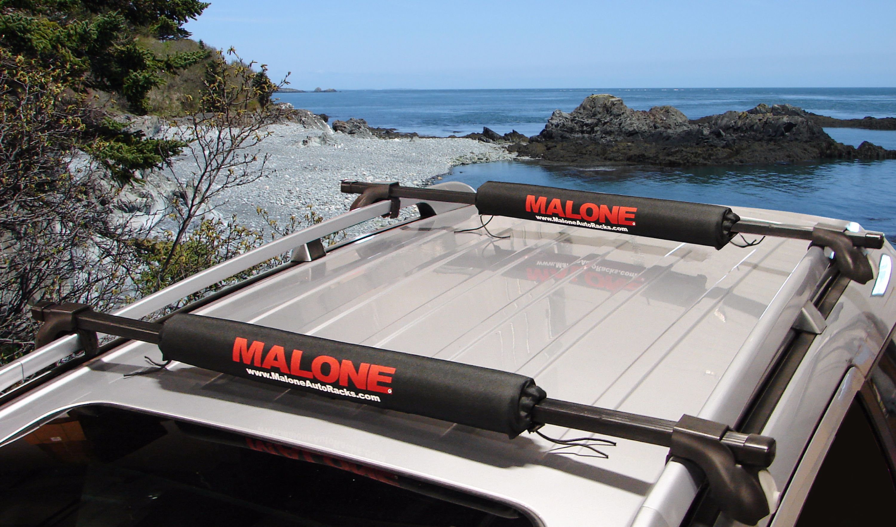 SUPs/Surfboards 18-Inch Malone Roof Rack Pads for Kayaks 