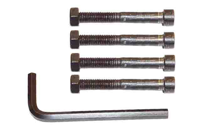 Hardware Kit for VersaRail™ with Wrench (220-221-224), Set of 4 Bolts/Nuts and Single 6mm Wrench 