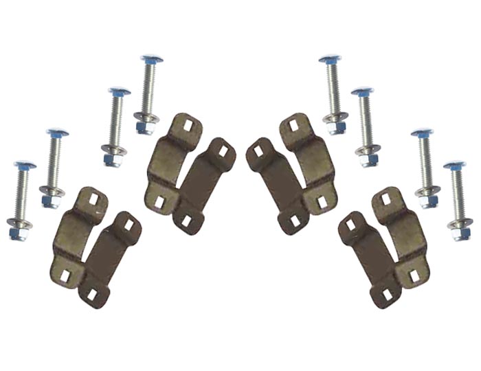 Hardware Kit for "V" Carriers (4 top & 4 bottom brackets, 8 bolts with nuts and washers) (MPG567), Single