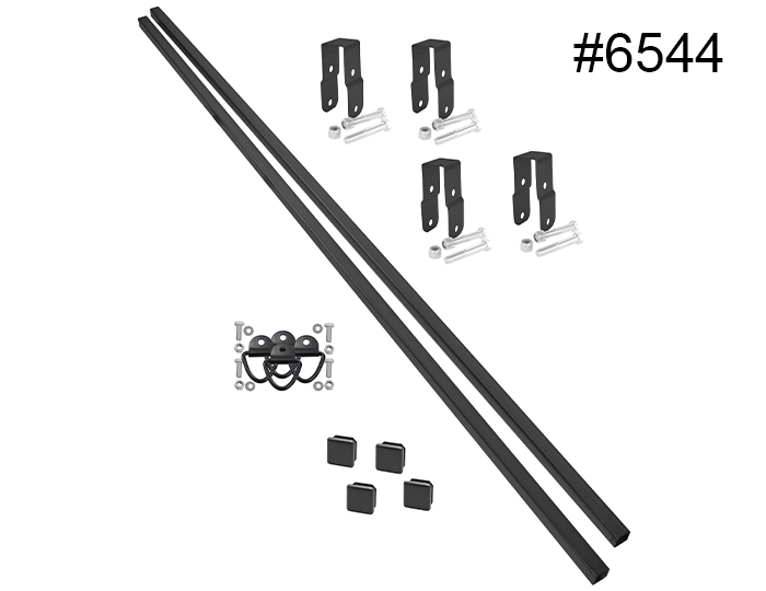 78" MicroSport™ Black OffRoad HD 1.25" Black Galvanized Cross Bars