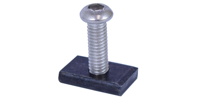 Wheel Cradle Attachment Hardware (MPG2100-2103-2109-2112-2115), Single Bolt and Square Plate