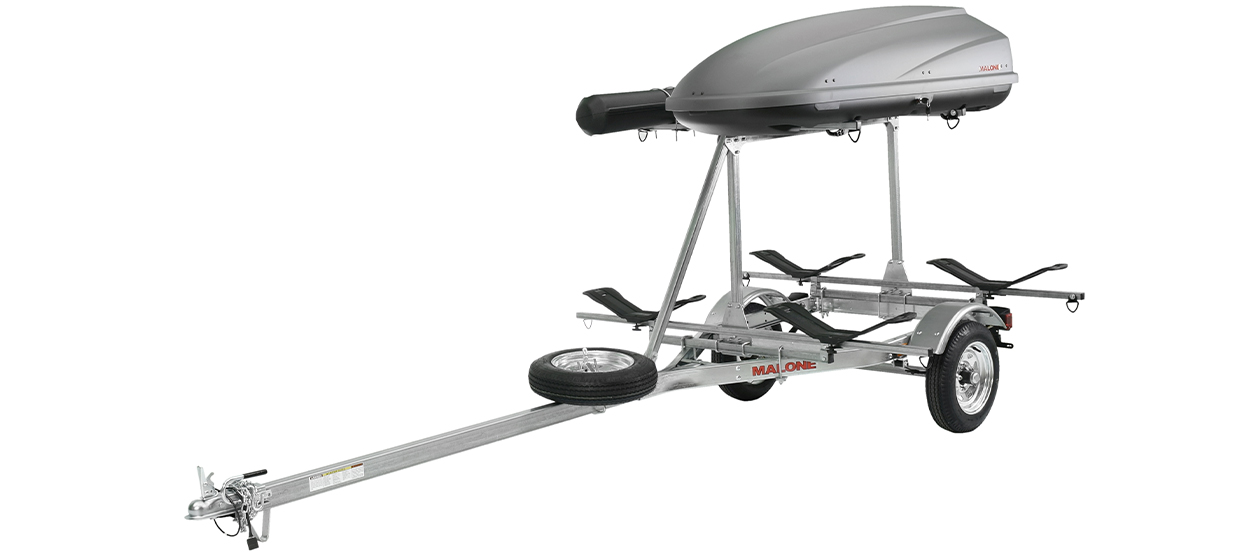 MicroSport™ LowBed™ Trailer w/Tier, Spare, 2 sets MegaWings™, Cargo Box, Rod Tube