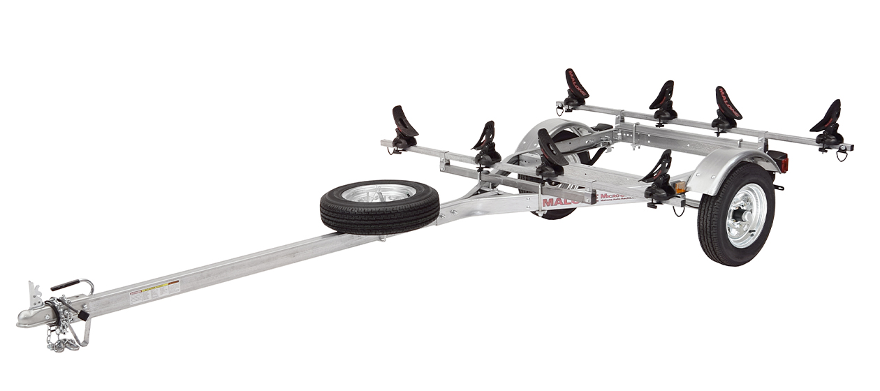 MicroSport™ LowBed™ 2 Kayak Trailer Package (2 Sets Saddle Up Pro™ & Spare Tire)