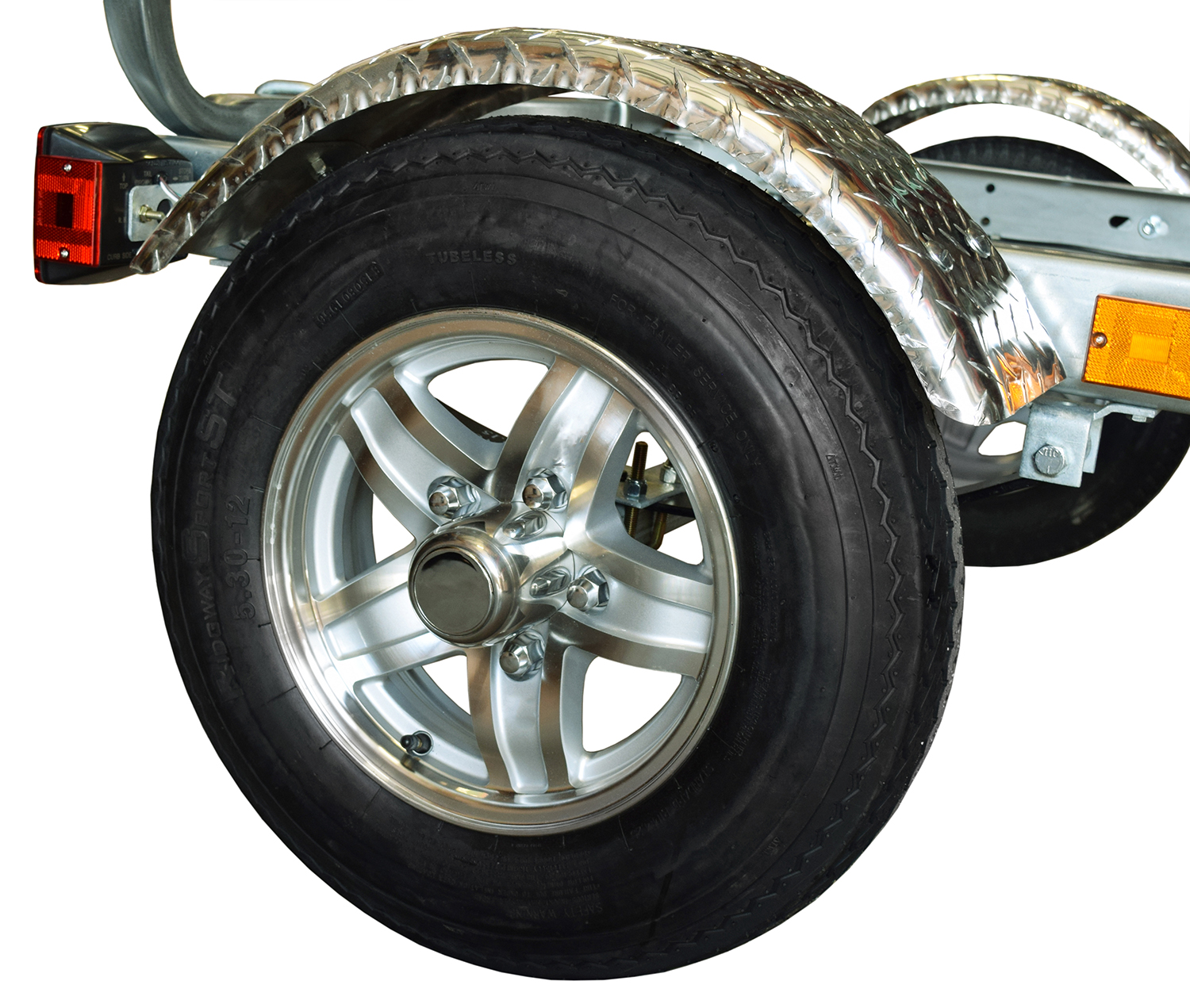 Single Aluminum Spoke Wheel (1 rim and tire)