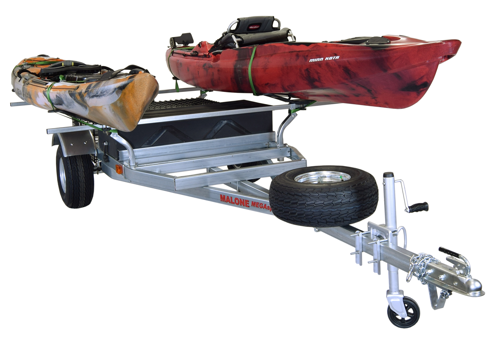 MegaSport™ Trailer Package w/ MegaWing™ Carriers, Wire Storage Basket, Plastic Storage Drawer, and Spare Tire