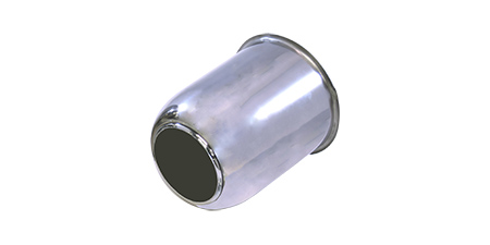 SS Open End Hub Cover (No Plastic Cap) (3.195"), MicroSport™ (MPG460), Single 