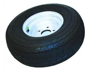 10" Galvanized Tire and Wheel (MPG535-550LB-550O), Single  **No Lockable Attachment