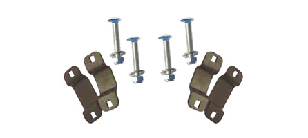 Hardware Kit for "J" and "L" Carriers (2 top & 2 bottom brackets, 4 bolts with nuts and washers) (MPG566-MPG568), Single 