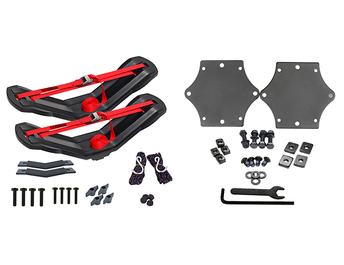 SeaWing™ Kayak Carrier with Tie-Downs - V-Style - Rear Loading - T-Slot Truck Rack Hardware