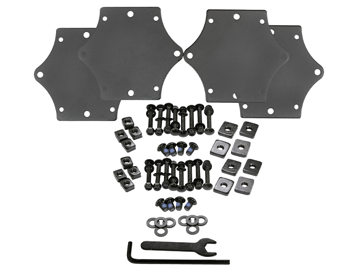 T-Slot Mounting Kit for Aero Style Roof Racks & Truck Rack Systems (MPG125)