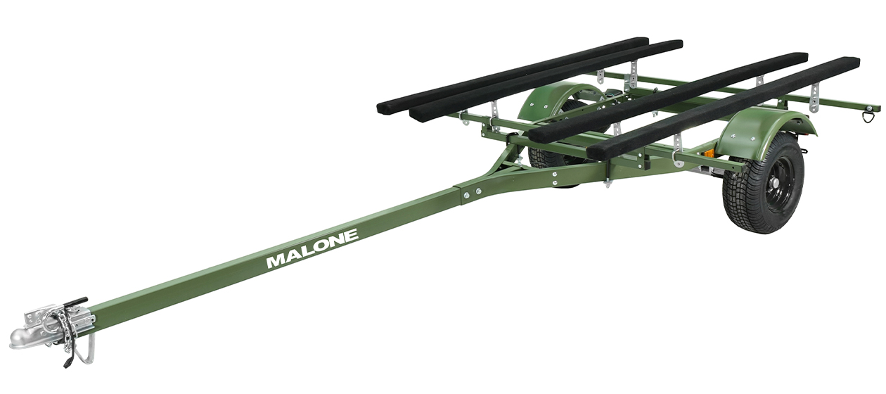 MicroSport™ Off-Road HERO LowBed™ 2 Kayak Trailer Package (2 Sets Bunks & Spare Tire)