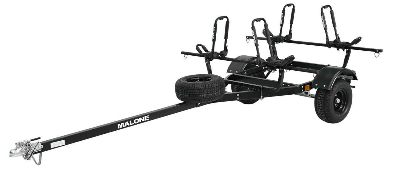 MicroSport™ Off-Road 2 Kayak Trailer Package (2 Sets J-Racks, Spare Tire)