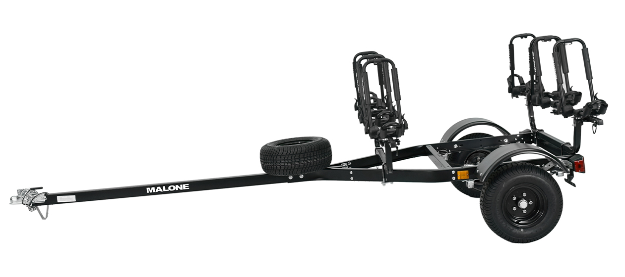 MicroSport™ Off-Road 4 Kayak Trailer Package (4 Sets J-Racks, Spare Tire)