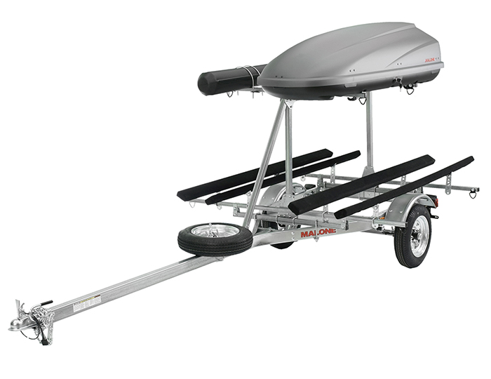 MicroSport™ LowBed™ Trailer w/Tier, Spare, 2 sets Bunks, Cargo Box, Rod Tube