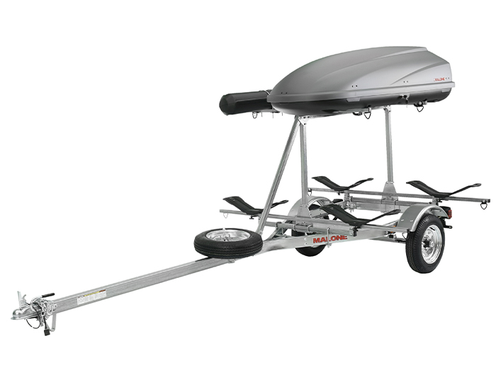 MicroSport™ LowBed™ Trailer w/Tier, Spare, 2 sets MegaWings™, Cargo Box, Rod Tube