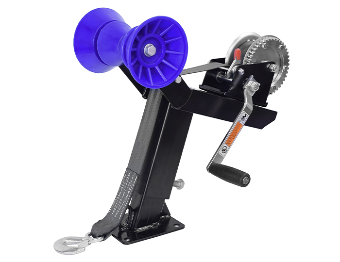 Winch Mast with Roller and Winch Strap