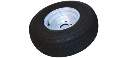 Spare Tire for MegaSport™ Trailer - 10" Galvanized - Includes Lockable Attachment