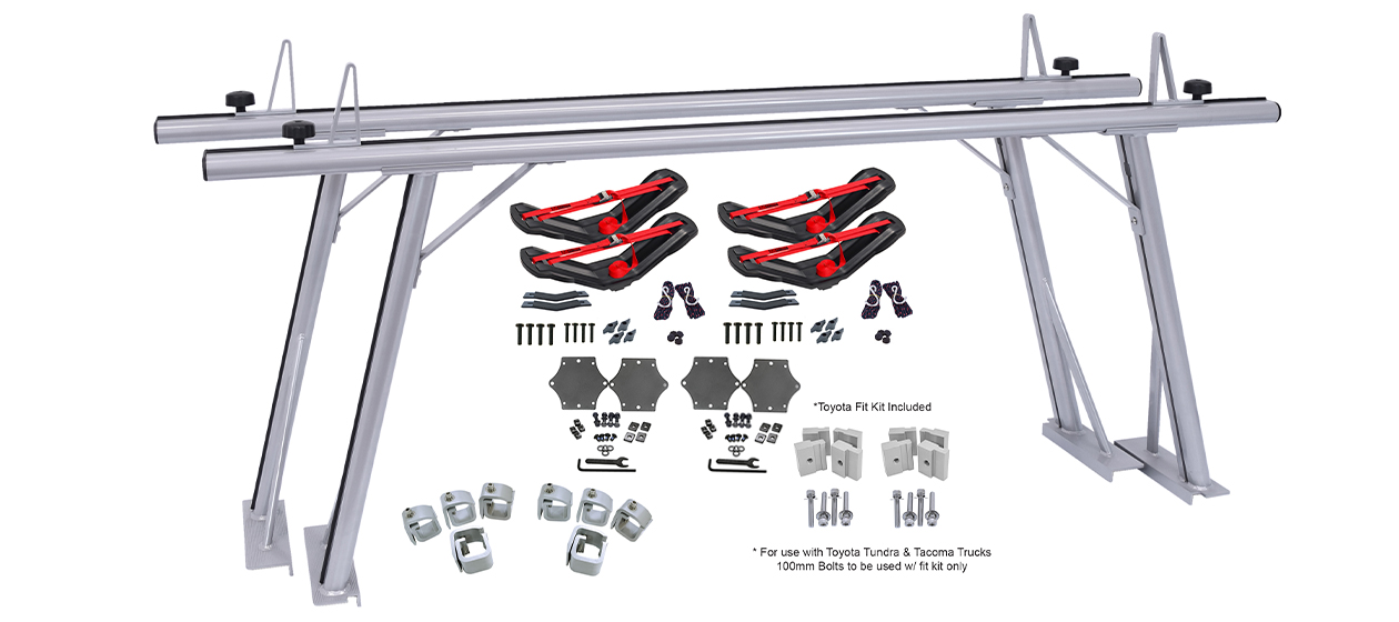 TradeSport™/ SeaWing™ Bundle - Truck Rack w/ Kayak Carriers 
